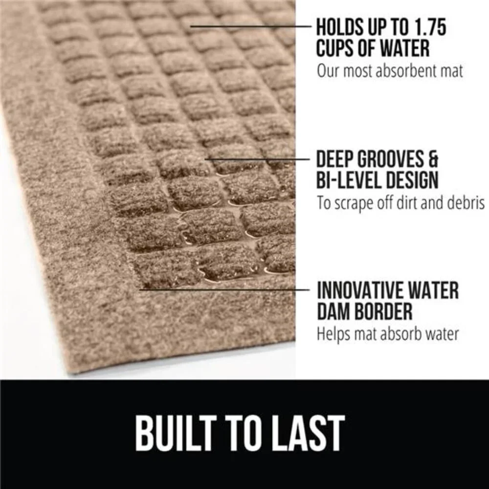 Front Door Mat, Indoor Outdoor Ultra Absorbent Moisture Guard Doormat
